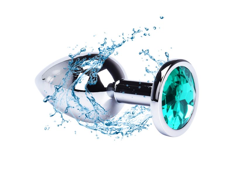 Shower waterproof MK sex toy with a shiny gemstone design for sensual pleasure.