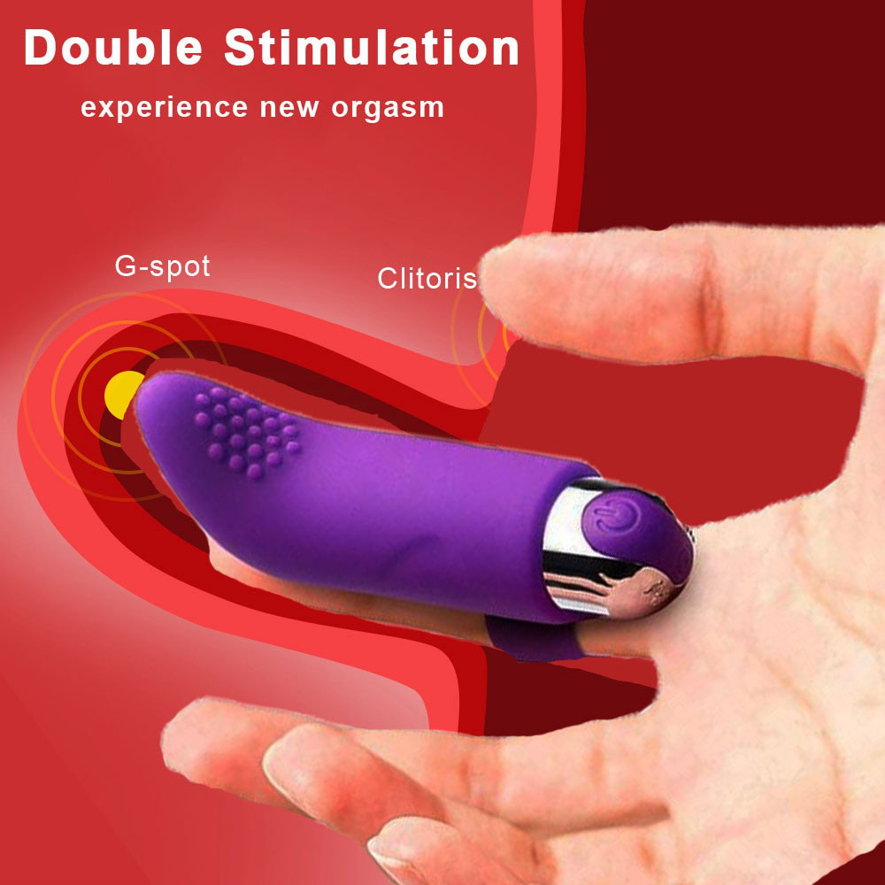 Vibrating double stimulation sex toy for couples, with G-spot and clitoris focus, silicone material, and multiple vibration modes.