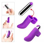 Wireless remote control vibrator with purple silicone dual-ended design, plush texture, and easy control.