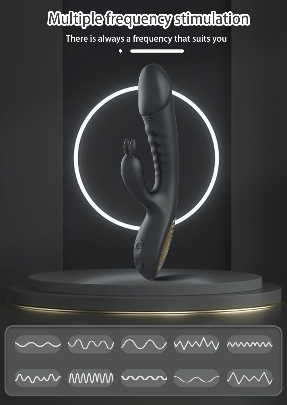 Rabbit Vibrator for Women Powerful G Spot Female Clitoris Stimulator Rechargeable Vibrating Silent Sex Toy