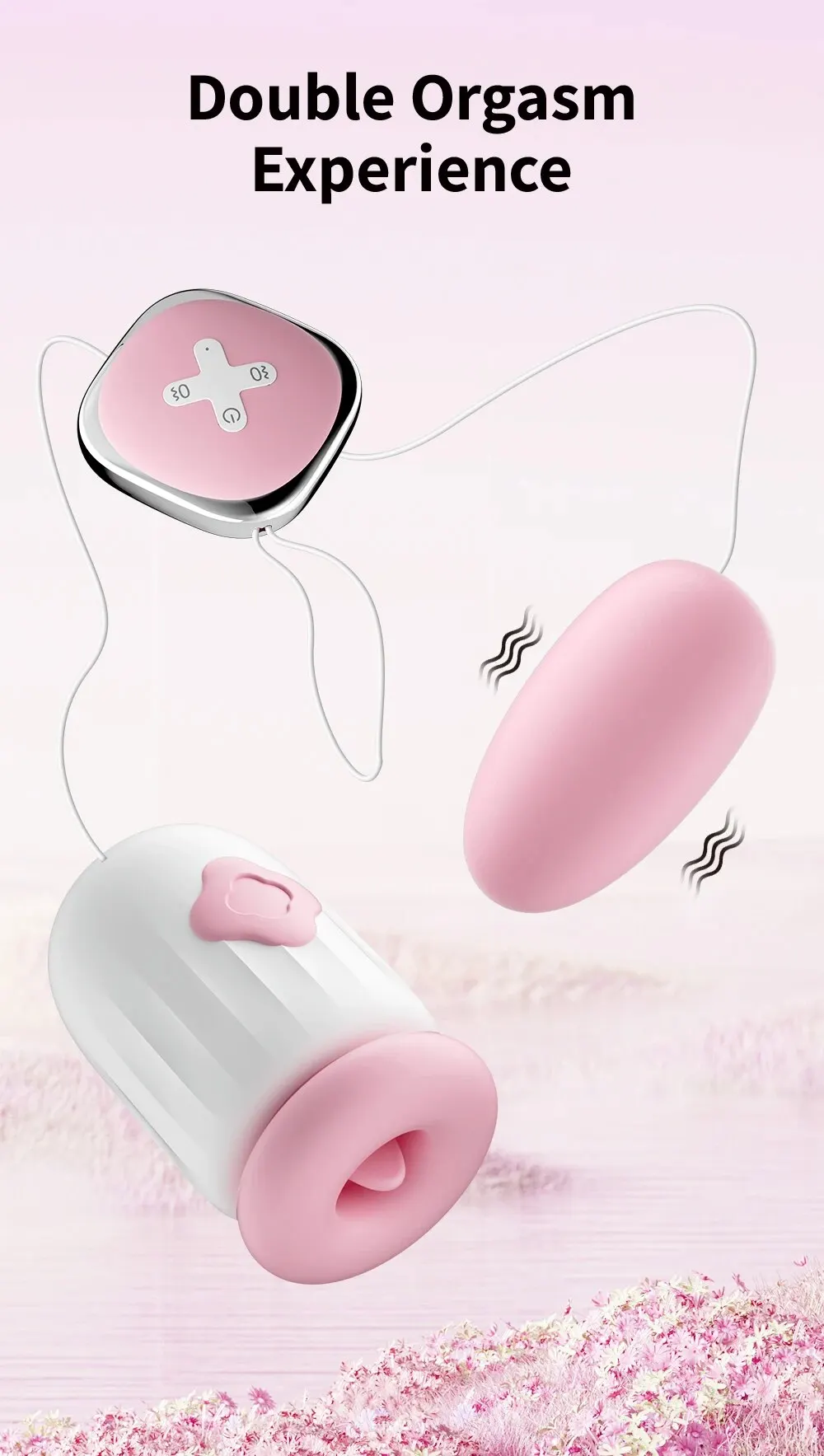 Wireless remote control sex toy with dual stimulation for enhanced pleasure.