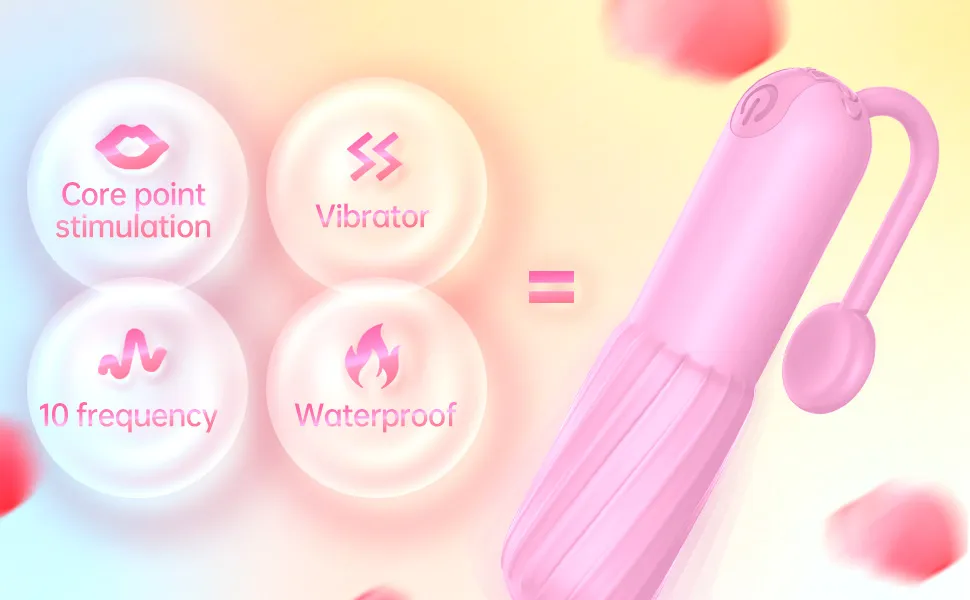 LETTURN Vibrator Clitoris and G Spot Nipple Stimulator Vibrator Massager Bullet Vibrating Vagina Dildo USB Rechargeable Portable