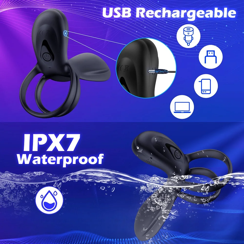 Wireless waterproof sex toy with USB rechargeable feature, ideal for adult pleasure.