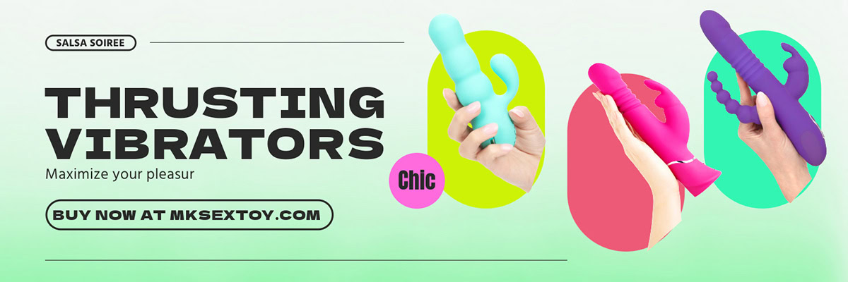 Flexible silicone thrusting vibrators for enhanced pleasure, available at MK Sex Toy.