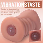 Soft silicone vibrating sex toy with adjustable settings and easy-to-use control button. Perfect for.