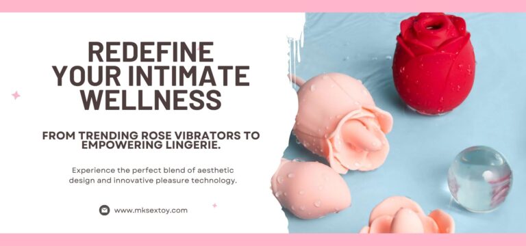 Rose vibrator and intimate wellness product for enhanced pleasure.