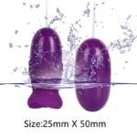 Compact purple mini vibrators, waterproof and discreet, ideal for intimate use.