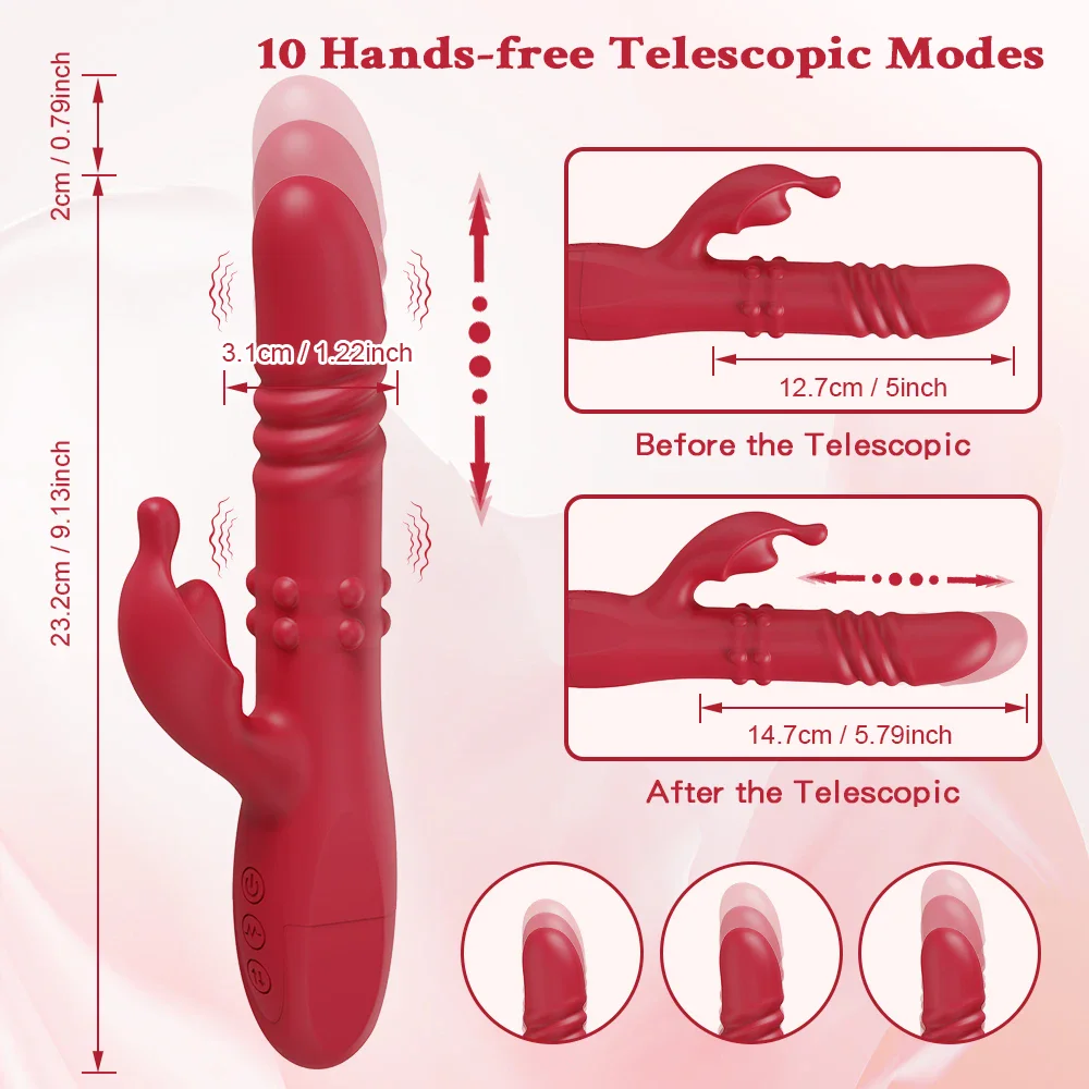 Thrusting Rabbit Vibrator with G-Spot Roller and Suction kf S42d5c98566094cd6951c9e2c765ccaf7R 31 kf S42d5c98566094cd6951c9e2c765ccaf7R
