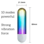 Wireless Vibrator with 10 Modes and Strong Vibration Force Wireless vibrator with 10 powerful modes and strong vibration for enhanced pleasure and satisfaction.
