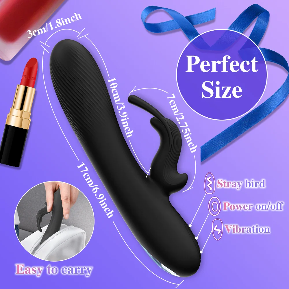 10-Mode Silicone Rabbit Vibrator for G-Spot and Clitoral Bliss kf S59b08071c76d46688120cdc1033b340b3 35 kf S59b08071c76d46688120cdc1033b340b3