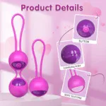 Vibrating Kegel Balls with remote control and soft silicone material for vaginal tightening and plea.