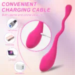 Vibrating G-Spot and Clitoral Stimulator with Bluetooth Control for Women.