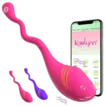 Pink wireless panties vibrator with app control and remote vibrate egg for female G-spot and clit st.