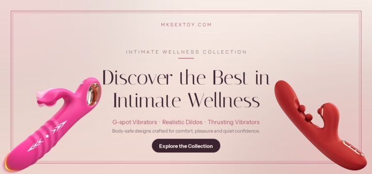 Pink and red vibrators from MK Sex Toy for intimate wellness and pleasure.