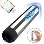 Wireless vibrating sex toy with remote control for enhanced pleasure.