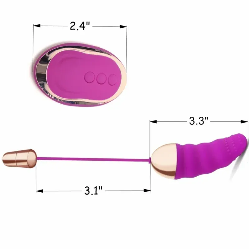 Wireless remote vibrator for enhanced pleasure.
