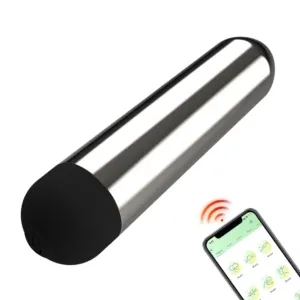 Wireless silicone vibrating bullet with remote control for adult pleasure.