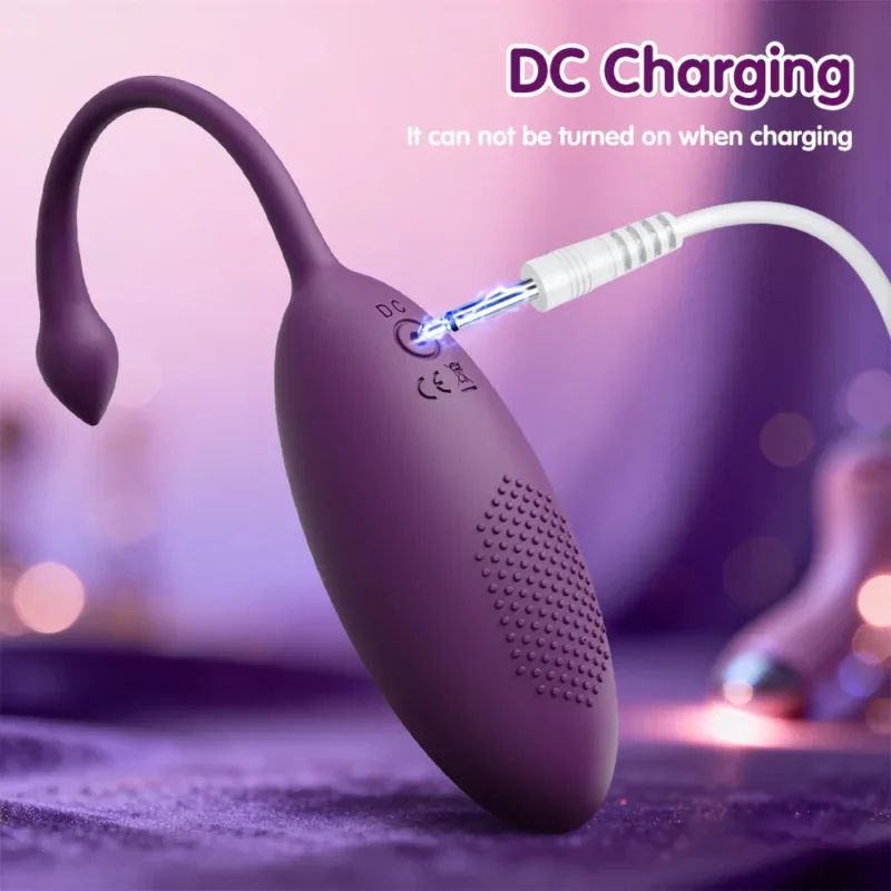 Adult sex toy with USB charging port, designed for discreet and convenient use.