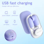 Wireless USB rechargeable vibrator for discreet pleasure and convenience.