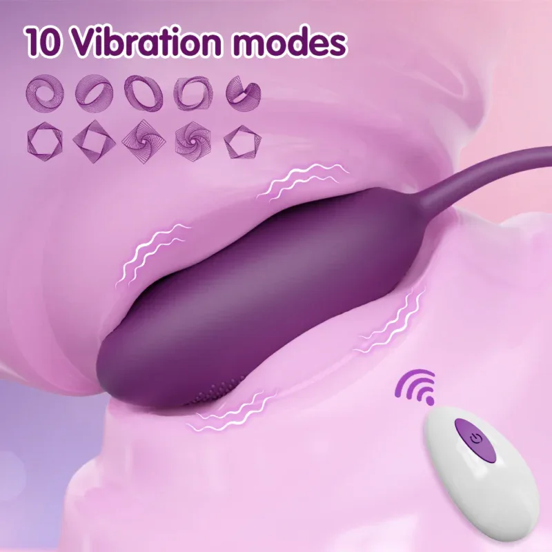 Personal massager with 10 vibration modes for enhanced pleasure and relaxation.