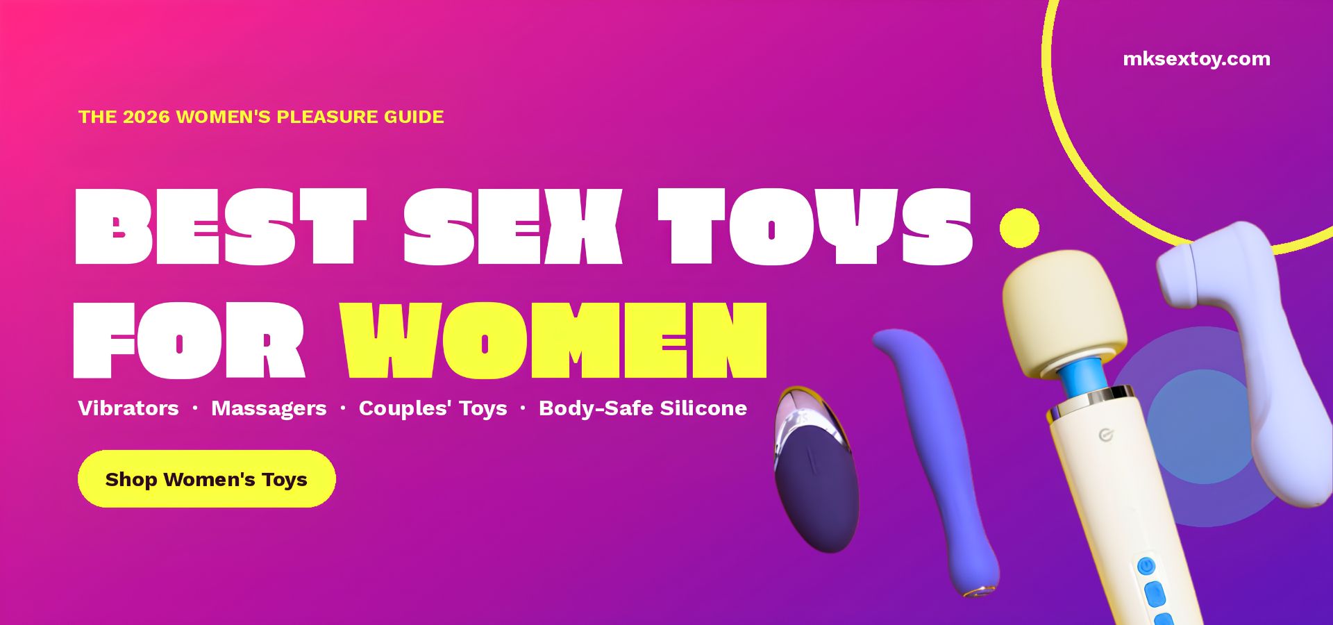 Best sex toys for women in vibrant colors and various styles from MK Sex Toy.