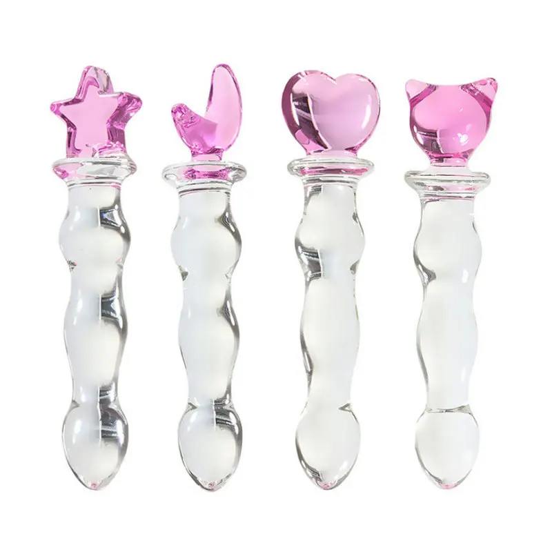 Beaded Glass Dildo with Pink Charm Handle, 4 Designs Beaded Glass Dildo with Pink Charm Handle 4 Designs 5 11 Beaded Glass Dildo with Pink Charm Handle 4 Designs 5