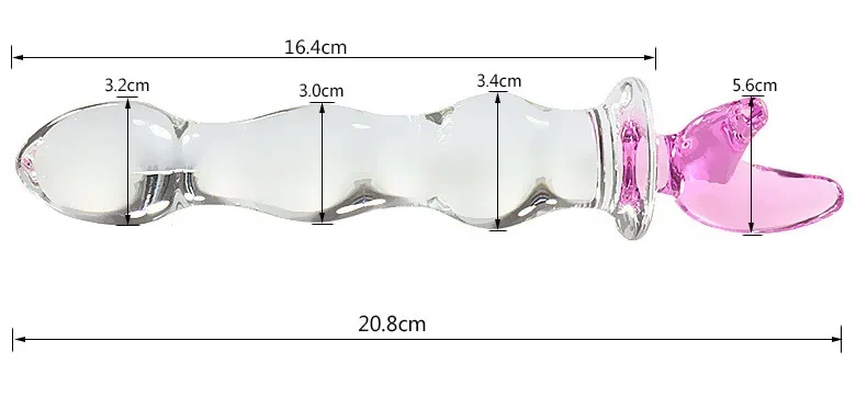 Beaded Glass Dildo with Pink Charm Handle, 4 Designs Beaded Glass Dildo with Pink Charm Handle 4 Designs 7 e1787456001637 14 Beaded glass dildo with pink charm handle for adult pleasure.