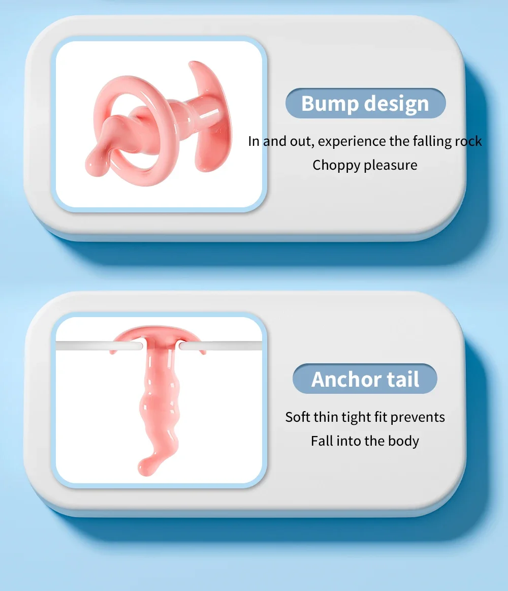 Graduated 3 Piece Soft Jelly Anal Plug Set for Starters 12
