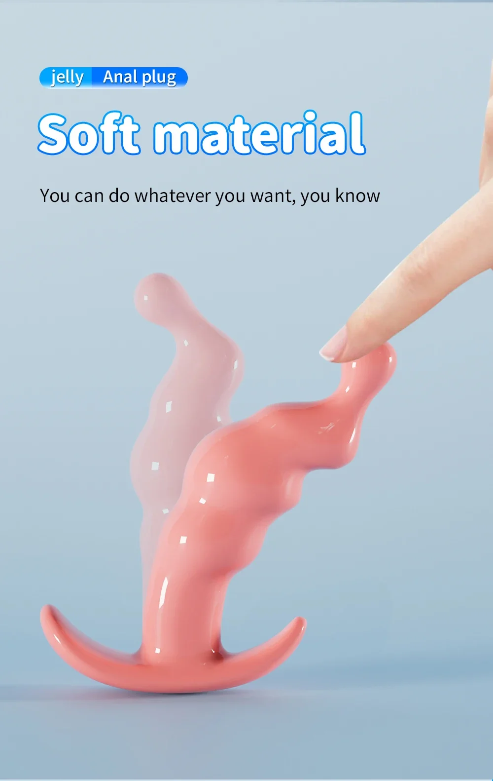 Graduated 3 Piece Soft Jelly Anal Plug Set for Starters 6