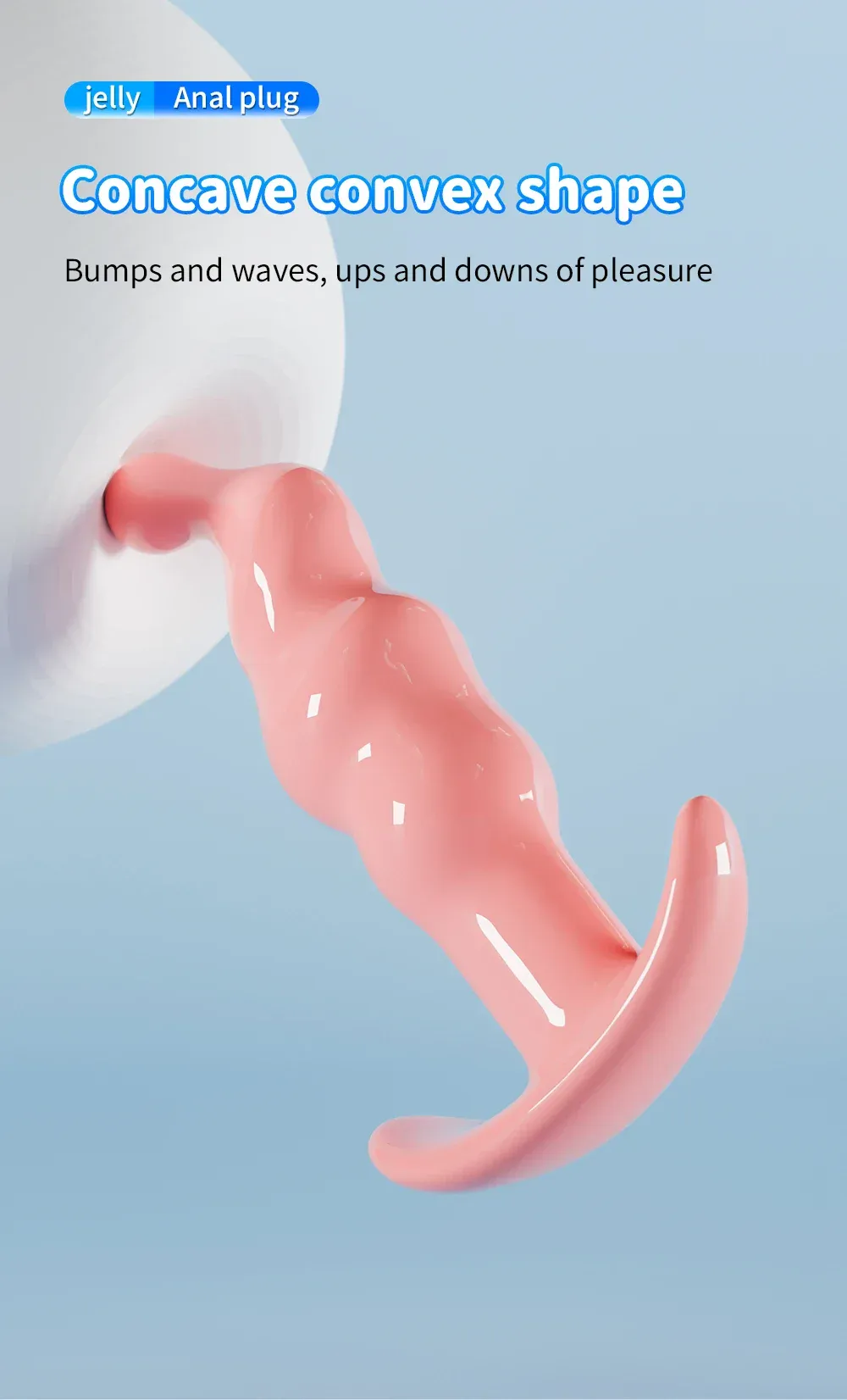 Graduated 3 Piece Soft Jelly Anal Plug Set for Starters 8