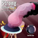 Pink suction cup with strong adhesion, ideal for adult pleasure products.