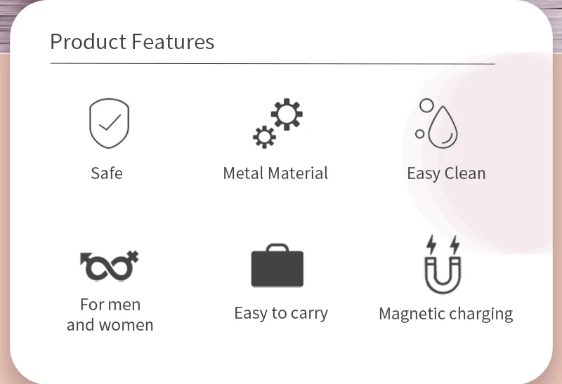 Vibratore per collana in acciaio inossidabile con 10 modalità, IPX6 Stainless Steel Necklace Vibrator with 10 Modes IPX6 6 16 Stainless Steel Necklace Vibrator with 10 Modes IPX6 6