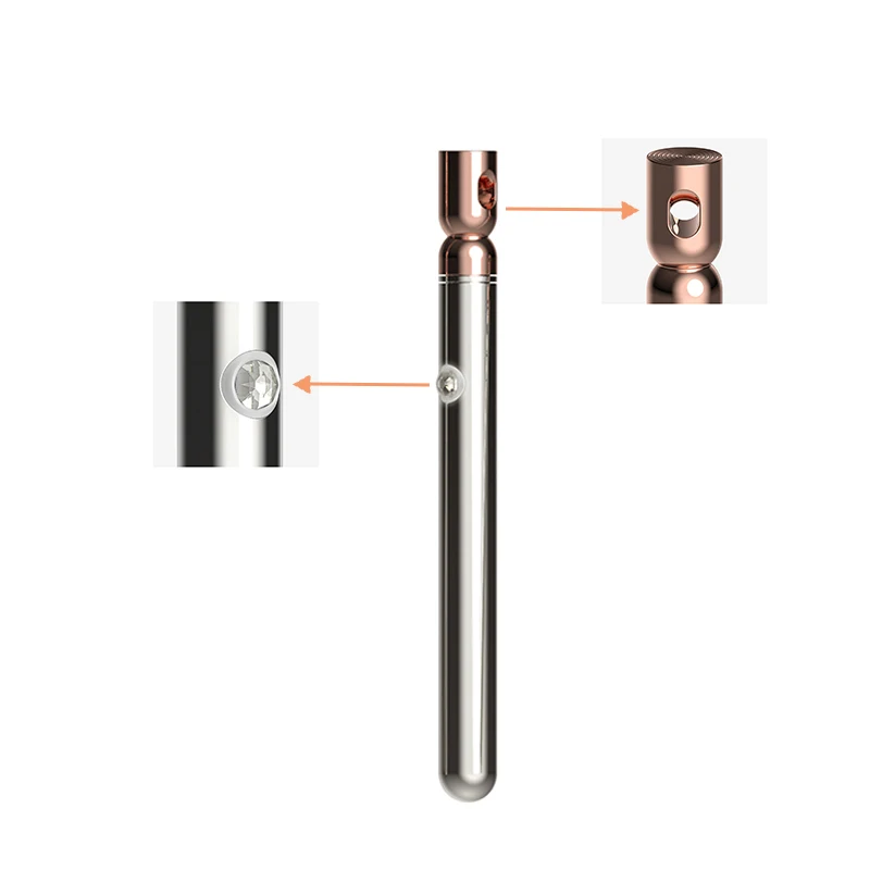 Vibratore per collana in acciaio inossidabile con 10 modalità, IPX6 Stainless Steel Necklace Vibrator with 10 Modes IPX6 9 22 Stainless Steel Necklace Vibrator with 10 Modes IPX6 9