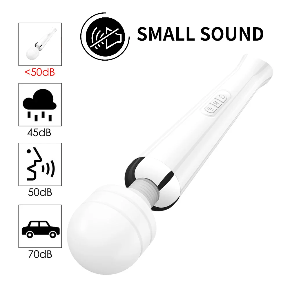 Full Size Wand Vibrator with 60mm Head, 20 Patterns Full Size Wand Vibrator with 60mm Head 20 Patterns 13 32 Full Size Wand Vibrator with 60mm Head 20 Patterns 13