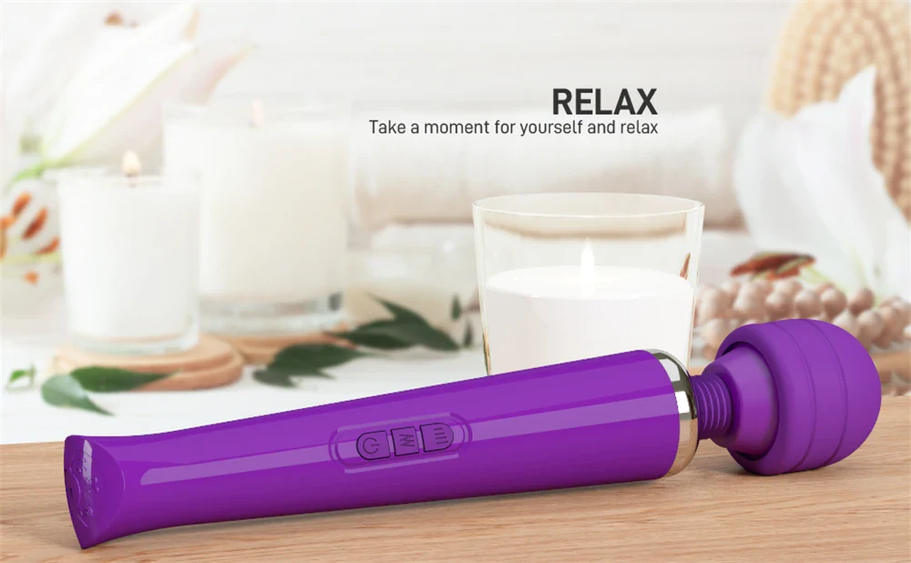 Full Size Wand Vibrator with 60mm Head, 20 Patterns Full Size Wand Vibrator with 60mm Head 20 Patterns 16 35 Full Size Wand Vibrator with 60mm Head 20 Patterns 16