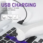 USB charging cable connected to a device for quick charging.