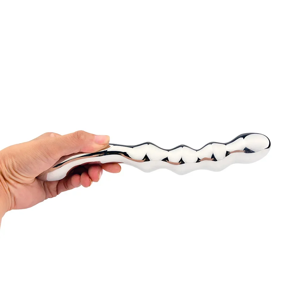 Weighted Stainless Steel Dildo, Curved Dual-End Wand Weighted Stainless Steel Dildo Curved Dual End Wand 13 36 Weighted Stainless Steel Dildo Curved Dual End Wand 13