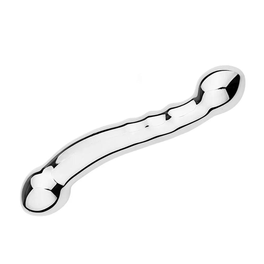 Weighted Stainless Steel Dildo, Curved Dual-End Wand Weighted Stainless Steel Dildo Curved Dual End Wand 16 40 Weighted Stainless Steel Dildo Curved Dual End Wand 16