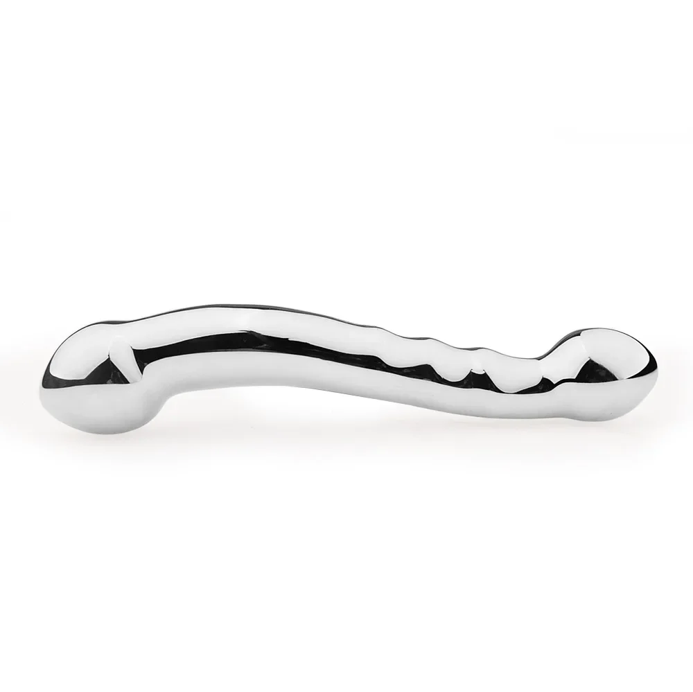 Weighted Stainless Steel Dildo, Curved Dual-End Wand Weighted Stainless Steel Dildo Curved Dual End Wand 17 41 Weighted Stainless Steel Dildo Curved Dual End Wand 17