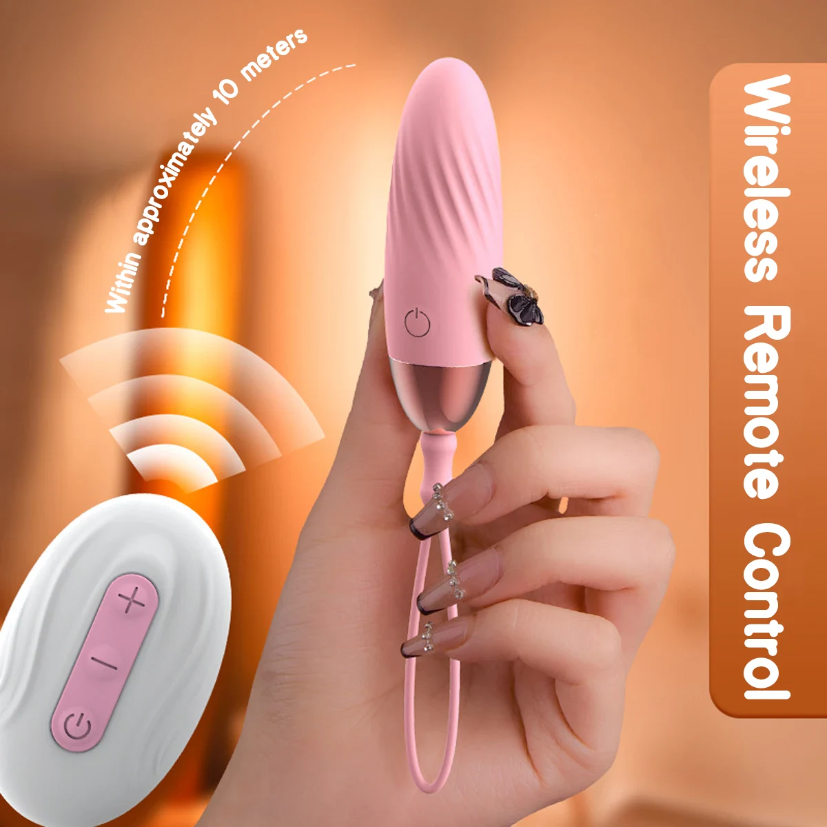 Wireless Remote Control Love Egg Vibrator with Loop Cord Wireless Remote Control Love Egg Vibrator with Loop Cord 17 26 Wireless Remote Control Love Egg Vibrator with Loop Cord 17