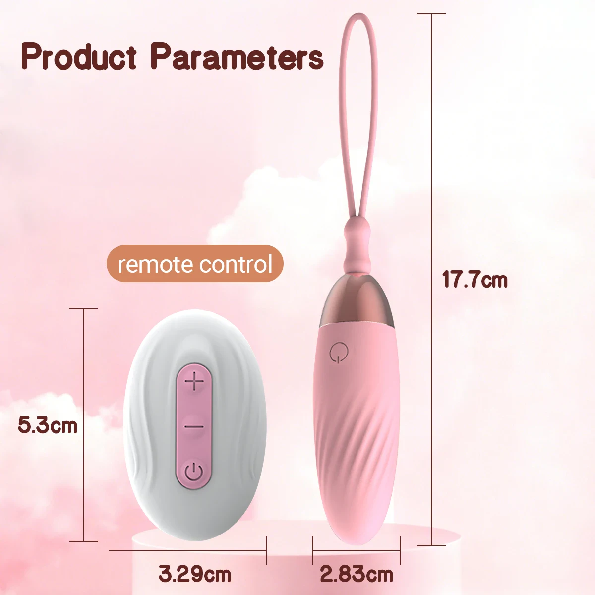 Wireless Remote Control Love Egg Vibrator with Loop Cord Wireless Remote Control Love Egg Vibrator with Loop Cord 18 27 Wireless Remote Control Love Egg Vibrator with Loop Cord 18