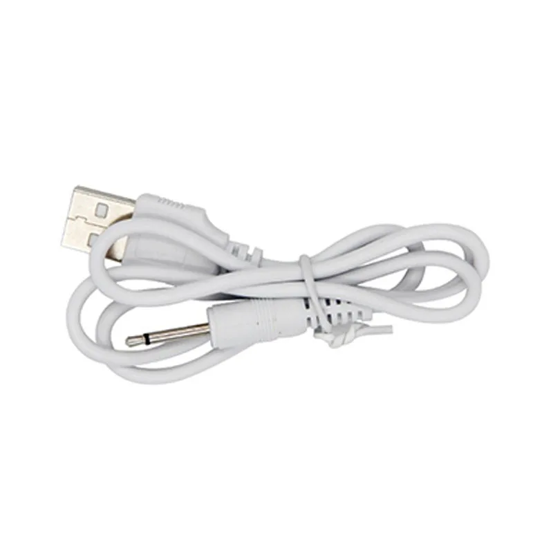 Cable Cargador Vibrador USB Blanco con Enchufe de Carga Redondo Cable Cargador Vibrador USB Blanco con Enchufe de Carga Redondo 7 6ug 7 6 White USB Vibrator Charger Cable with Round Charging Plug 7